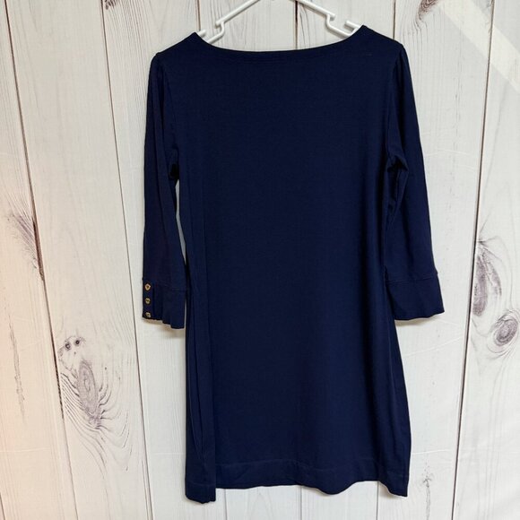 Lilly Pulitzer Sophie UPF 50 Dress True Navy M EUC - Picture 2 of 12